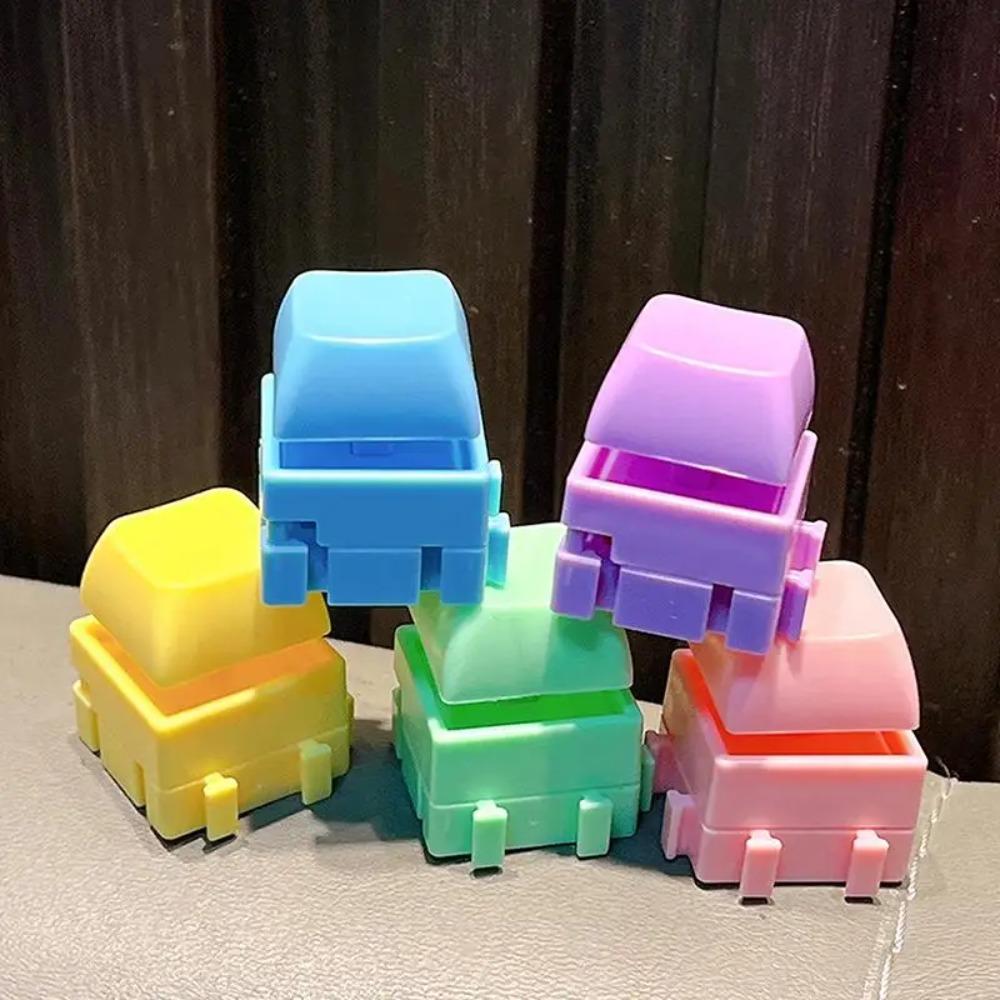 2/3/4/9 Keys Fingertip Keyboard Keychain Keycap Button Stress Relief Toy Stress-relieving