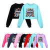 5573 Kids Girls Roblox Printed Round Neck Colorful Long Sleeves Sweatshirt