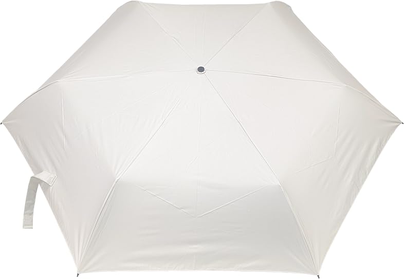 Rose Sangyo 60см Легкий Складной Зонт от Солнца и Дождя, Карбон 61601208 Мужской, Волокно, Белый,