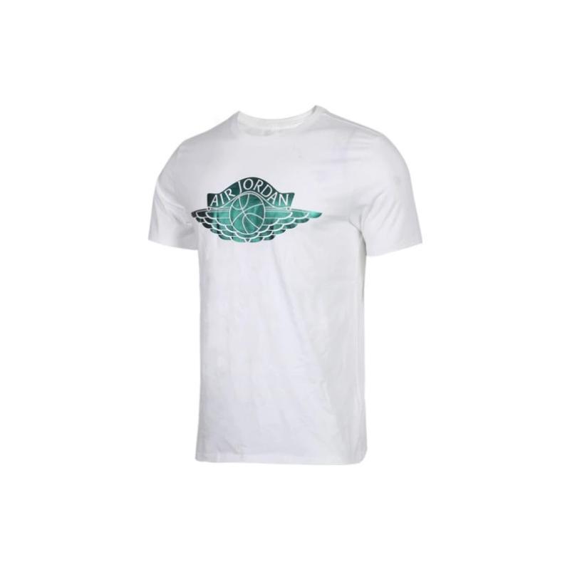 Jordan T Shirts Men's White Crew Neck Thin AA1904-100