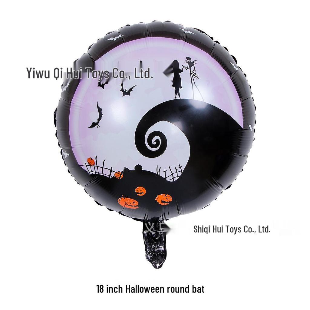 Aluminum Foil Balloons: Halloween Decorations with Ghosts, Skeletons, Pumpkins, and Bats