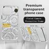 Phone Case For iPhone 17 Air 16 E 15 14 13 12 11 Pro Max Plus Chrome Button Camera Ring Multicolor I-StonesZ Transparent Case
