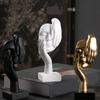 Стильная фигурка Привлекательный элемент декора для дома Отличное дополнение к вашему жилому пространству Белый и золотой цвета