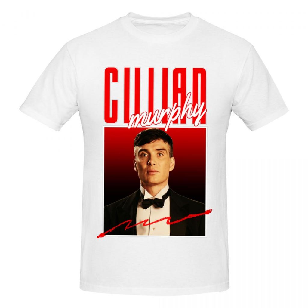 Unisex Cillian Murphy Fans Support T Shirt Streetwear Cotton Crewneck Shirt Unisex
