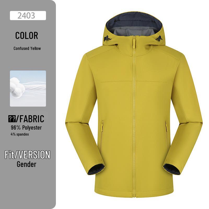 Унисекс Ветрозащитная Парка Софтшелл: Водонепроницаемая куртка для хайкинга на осень/зиму