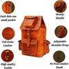 Genuine Leather Vintage Handmade Casual College Day-pack Cross Body Messenger Backpack