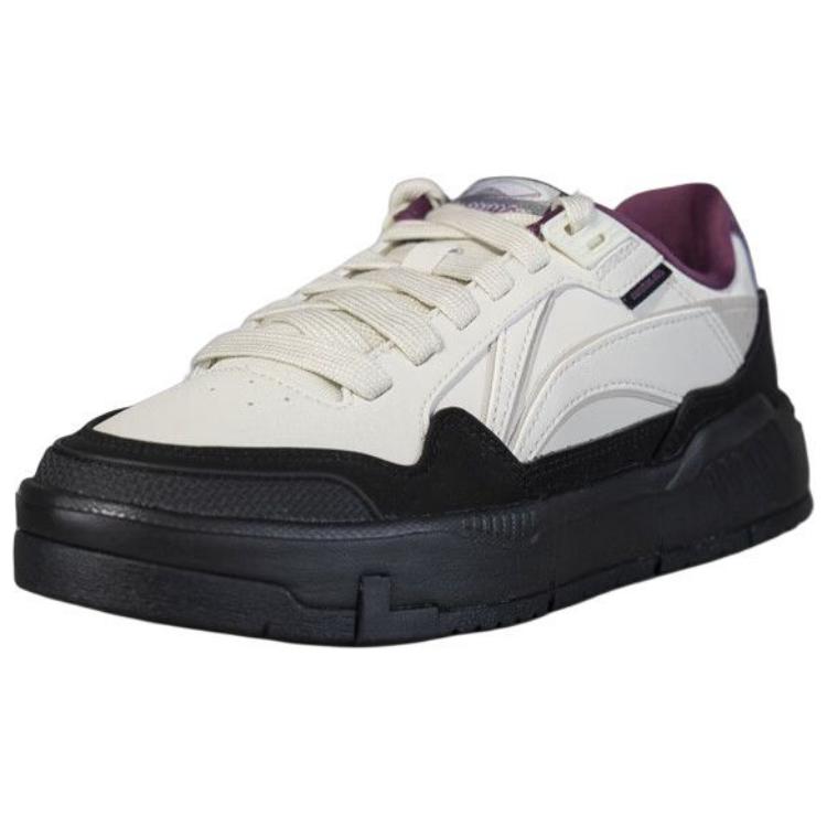 Li Ning Common 80s удобные модные нескользящие износостойкие низкие кроссовки для скейтбординга женские кроссовки белые черные AGCU158-4