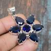 London Blue Topaz Gemstone Handmade Jewelry 925 Sterling Silver Pendant For Her