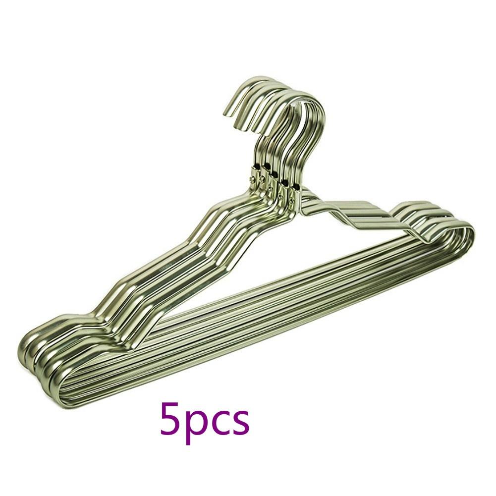 5 шт./компл. вешалка для одежды из алюминиевого сплава, вешалка для одежды для взрослых, бесшовная вешалка для ткани