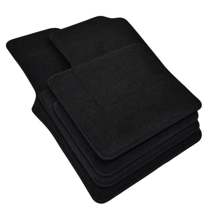 Tapis De Sol - Ford - KA 2009-2012 - Velours Noir - 4 Pièces - Antidérapant Et Imperméable