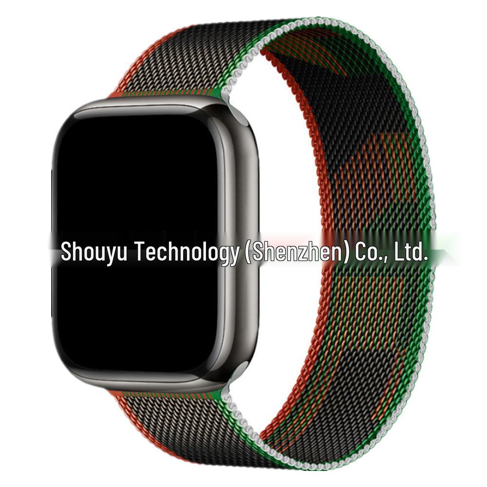 Совместимый металлический ремешок-петля для Apple Watch Series 5-9, SE