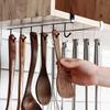Seamless Nail-Free Kitchen Iron Hook for Cabinet Storage, Bedroom Wardrobe, Wall Partition Rack