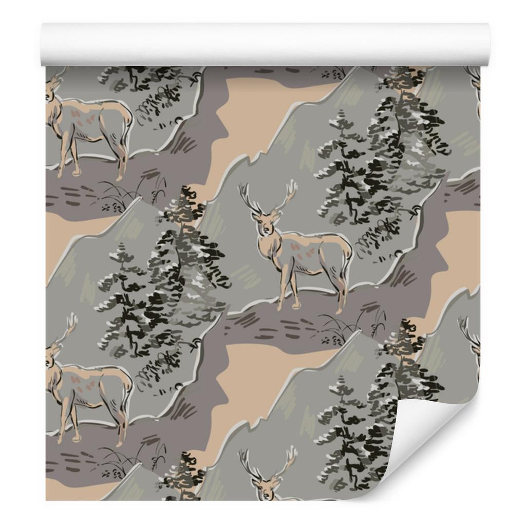 Beautiful deer in the mountains wallpaper for living room and bedroom 50x1000