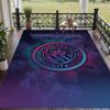 Custom Text Printed Rug Manchester City Non Slip Floor Carpet For Home Room Decor