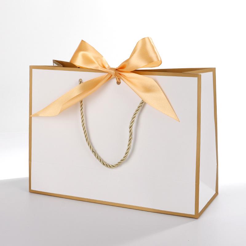 Сумка с лентой-бантом - Подарок, Шоппинг и Бумажный пакет для макияжа