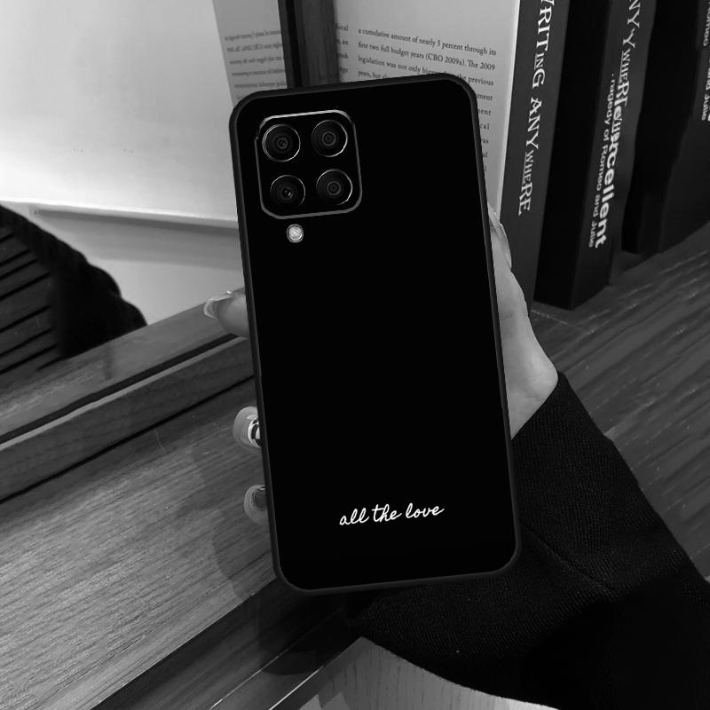 Simple Minamilst Black Quote Case For Samsung Galaxy M31 M21 M11 M20 M23 M54 M14 M34 M13 M52 M32 M12 M16 M36 M56 M15 M55