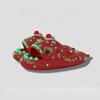 Christmas Luminous Shark Slippers - Comfortable Summer Flip-Flops for Couples, Indoor & Outdoor