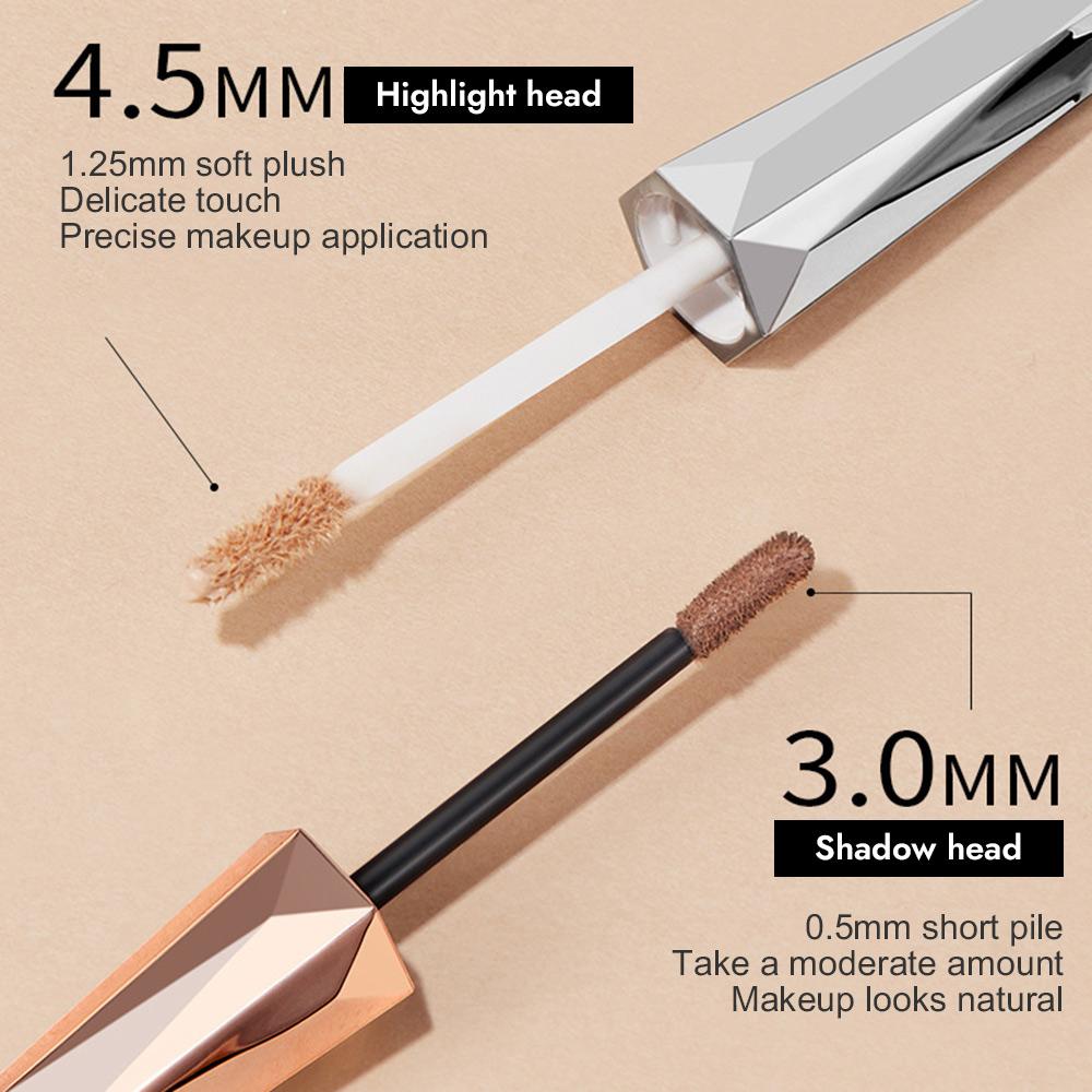 GECOMO Matte Liquid Contour Stick, 3D Nose Shadow Contouring Makeup Highlighter Concealer Concealer