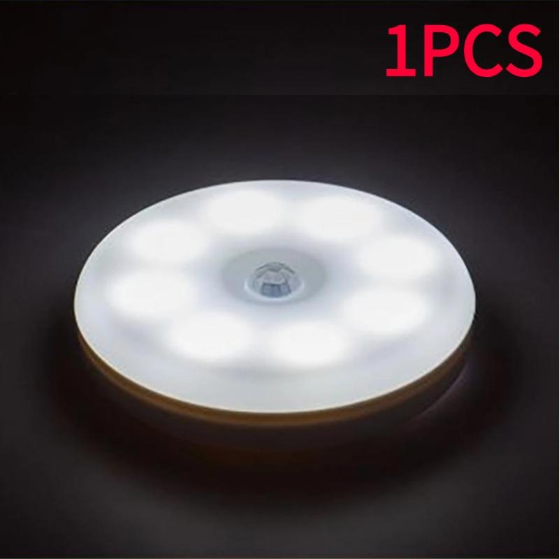 Usd перезаряжаемый двухцветный ночник с умным датчиком движения, светодиодный ночник, настенные светильники для дома, прикроватный светильник для прохода, туалета, для прихожей