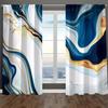 2 шт. Мраморный пейзаж цифровая печать шторы современный стиль декор для гостиной спальни через штанги шторы rideau cortinas
