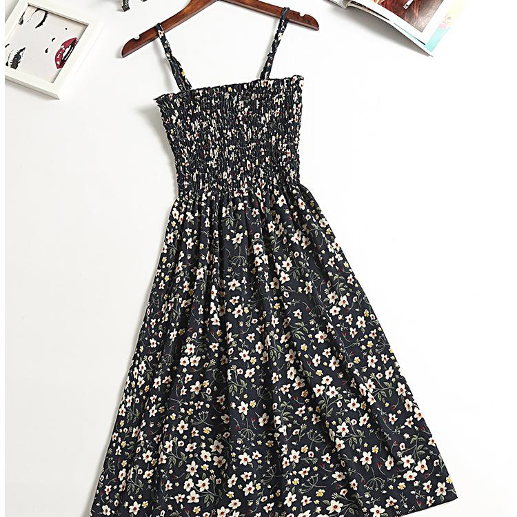 Женский сарафан в горошек, длина мини