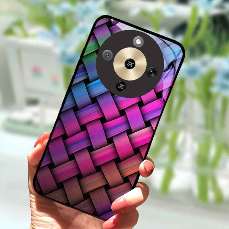 Для Honor X9d HonorX9d Чехол MTN-NX1 Роскошный Расписной Чехол Закаленное Стекло Корпус Телефона Для Honor X 9 D Fundas Coque Защита Камеры