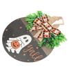 Ghost Pumpkin Door Sign Cute Party Supplies Funny Decoration Spooky Door Hanger for Home Window