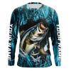 Spring and Autumn Round Neck Fishing Graphic 3D Printed Top Fashionable Casual Long Sleeved Men's T-shirts