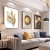Abstract Modern Murals, Including Gold Foil, Gold Rings, Canvas, Printed Posters, Living Room Wall Panels, and Home Decor