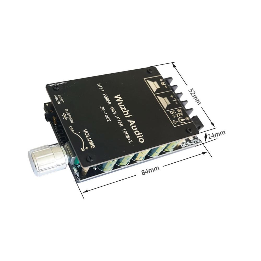 100 Вт + 100 Вт TPA3116D2 ZK-1002 Bluetooth цифровой HIFI стерео аудио усилитель мощности плата