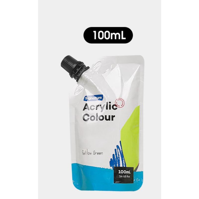 Самонесущая сумка 100 мл, водонепроницаемые акриловые краски, портативная маленькая упаковка, сумка для дополнений к краскам, студийные принадлежности для занятий искусством