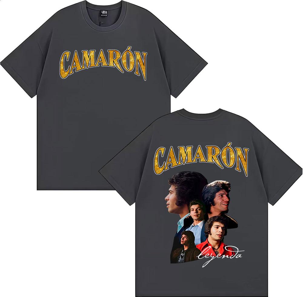 Rock Band Camarón De La Isla Album Merch T-shirts for Men Women Fashion Retro Short Sleeve T Shirt Oversized 100% Cotton T-shirt