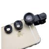 Универсальный внешний объектив для мобильного телефона 3-в-1: 180° Fisheye, 0,67-кратный широкоугольный объектив для макросъемки