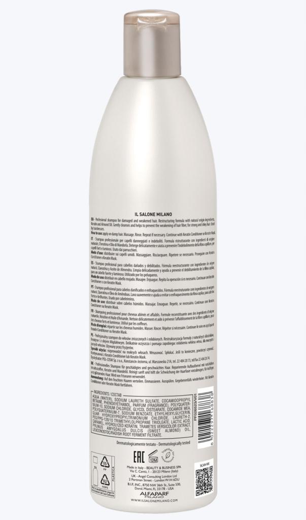 Il Salone Milano Keratin Shampoo For Damaged And Weakened Hair 500