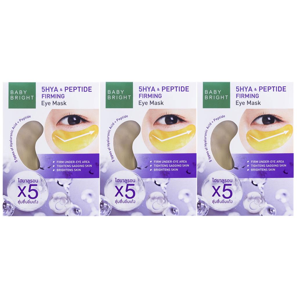 Baby Bright Укрепляющая маска для глаз 5HYA и пептиды 2,5 г. х 1 пара/3 пары