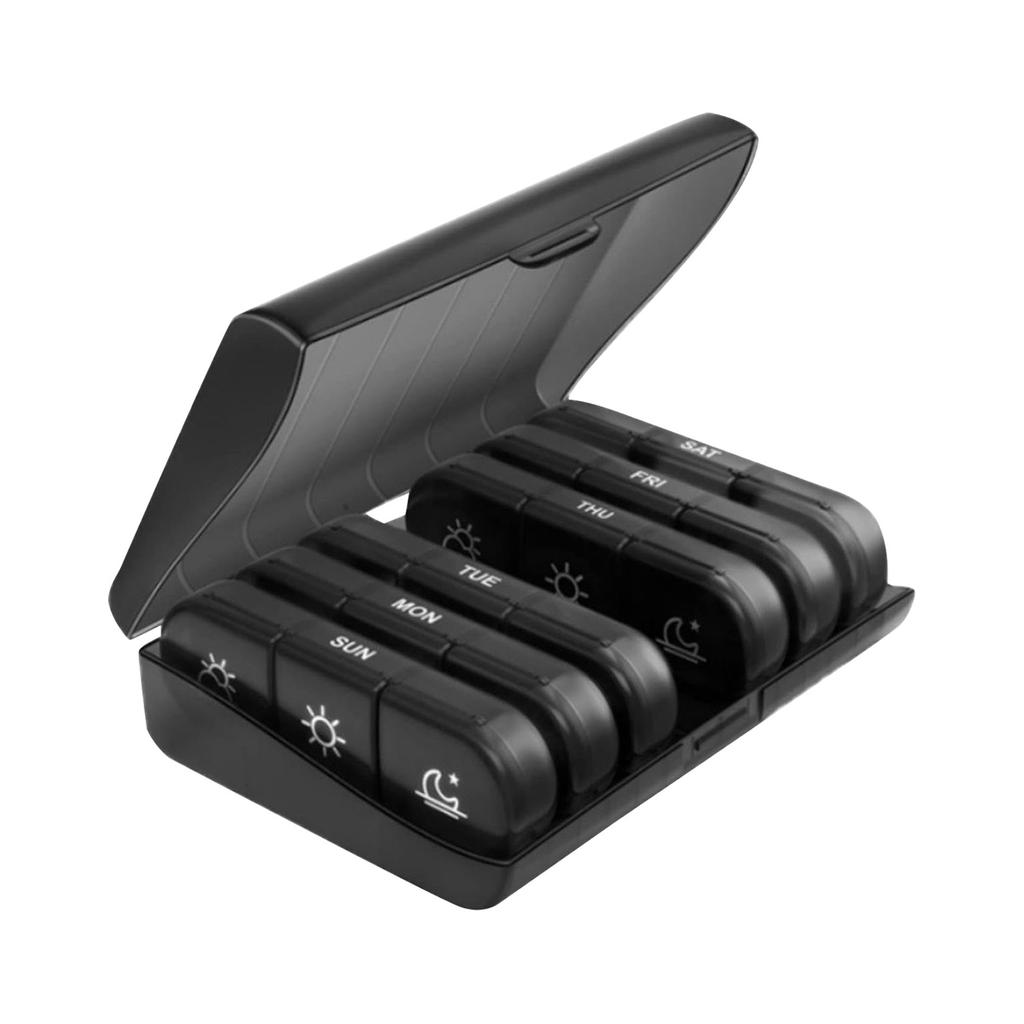 Коробка на 21 ячейку Семь дней в неделю Коробка для классификации Коробка с перегородками из портативного пластика