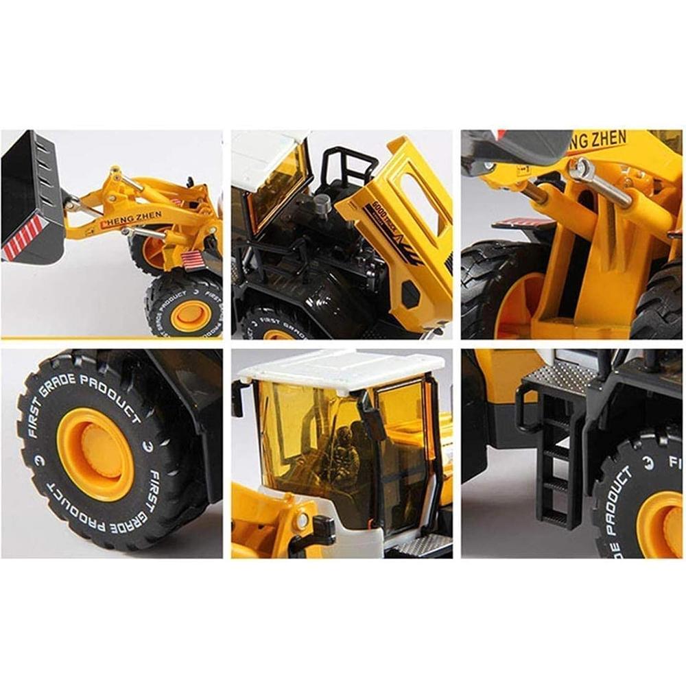 1/50 Toy Model Toy Simulation Engineering Vehicle Model Engineering Large Forklift Metal Inertia Children's Toy Car