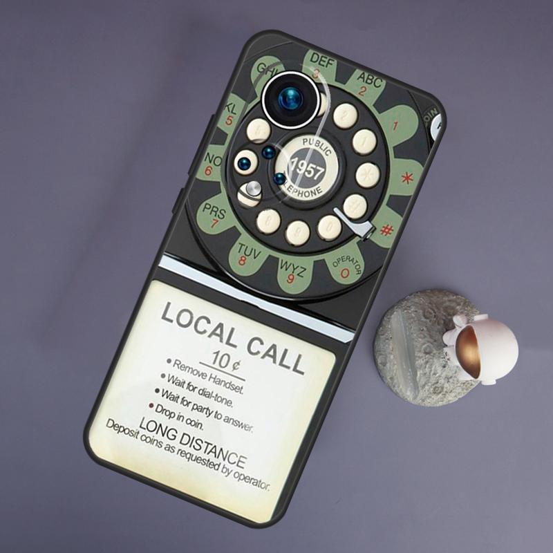 Ретро Телефон Дисковый Набор Для Huawei Honor Magic 5 Lite 70 50 X8 X9 a P20 P30 P40 P50 P60 Pro P Smart Nova 9 5T Чехол