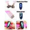 Nail Art Кошачий глаз Цветочная полоса Магнитная ручка DIY 3D Польский УФ-гель Маникюрный инструмент