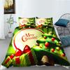 Рождественский подарок 3D цифровая печать пододеяльник наволочка набор из двух трех предметов полиэстер