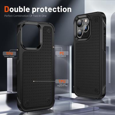 Подходит для Apple 15promax, Элегантный и противоударный чехол-трансформер для Apple 15 с полной защитой из ПК+ТПУ, Европейско-американский защитный чехол