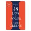 Металлическое настенное панно Роберта Грина «48 законов власти» 7,87x11,81" - Смелая типография, оранжево-синий дизайн, прочный декор для улицы
