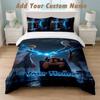 Bedding Set 1 Duvet Cover 2 Pillowcases Naruto Print Soft Bed Linen Bedroom Decor