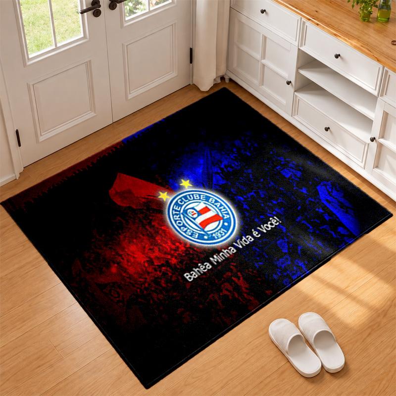 Esporte Clube Bahia Carpet Door Mat for Living Room or Bedroom Protective Mat Under Chair Office Decoration Christmas Gift Birthday Present