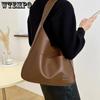 Advanced Textured Large-capacity Bag Women's Retro Commuting Tote Bag Student's Shoulder Bag for Class