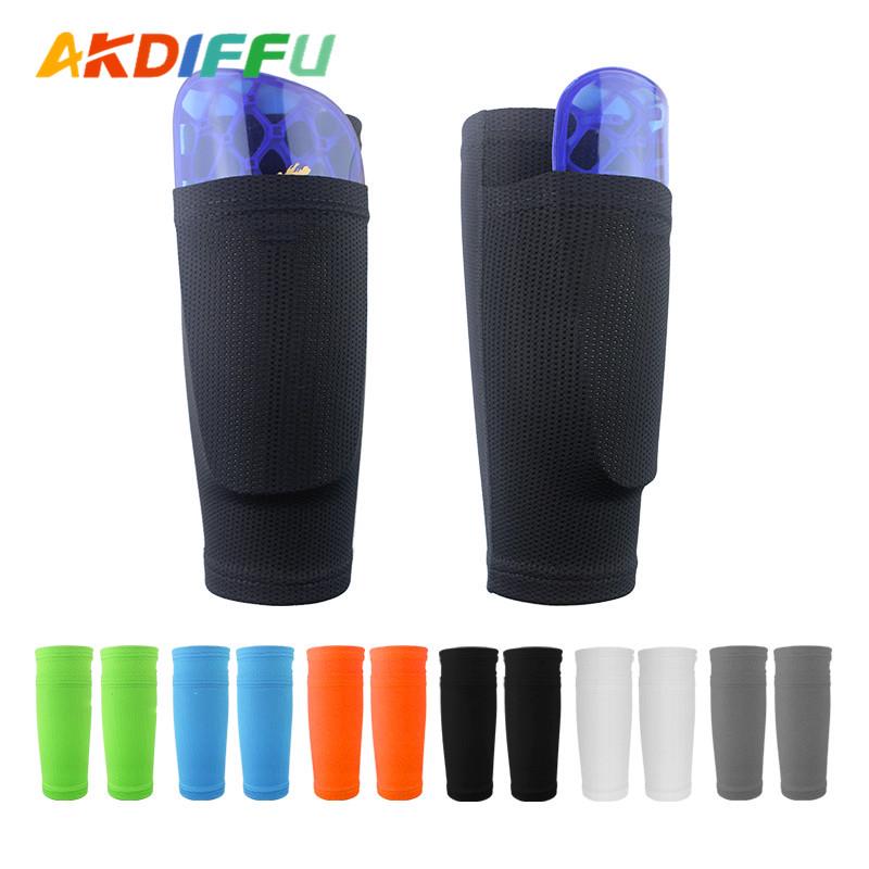 Breathable Sweat-Wicking Shin Guard Socks with Logo - Football Calf Protector