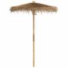 VidaXL Parasol Tiki avec auvent en feuille de bananier 150 cm bambou, parasol de jardin, parasol d'extérieur, parasol de 4108222