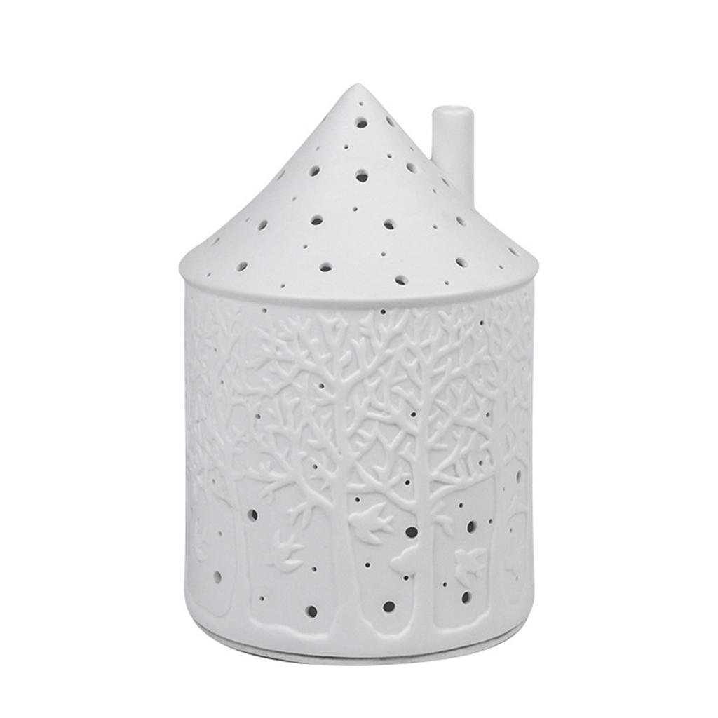 Ceramics Candlestick House Shaped Candle Cup Perfect for Wedding Party Home Decoration Ceramic DIY Candles Holder