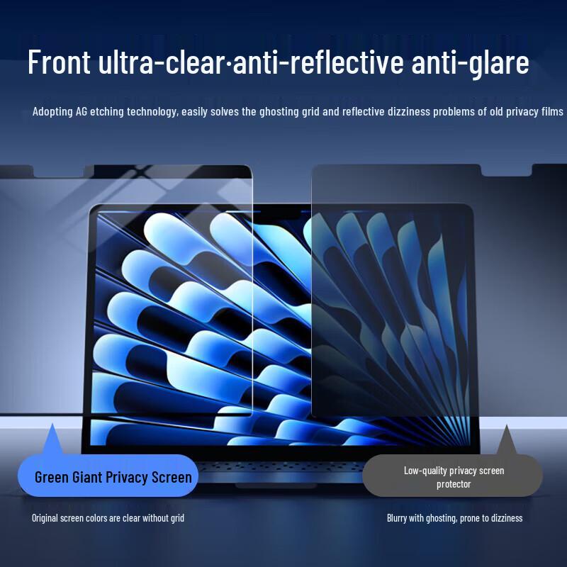 llano Magnetic Privacy Screen Protector for MacBook Air 13.6-inch (M3/M4)
