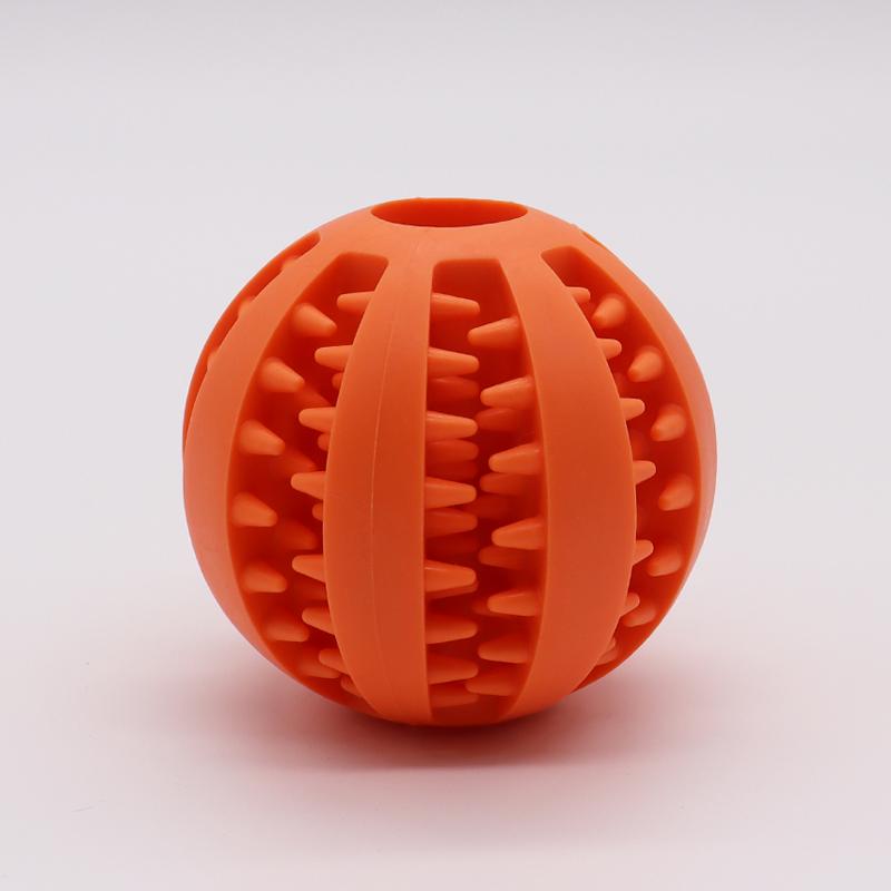 OEM ODM Tough Durable Natural Rubber Teeth Cleaning Interactive Ultra Pet Dog Chew Ball Toy